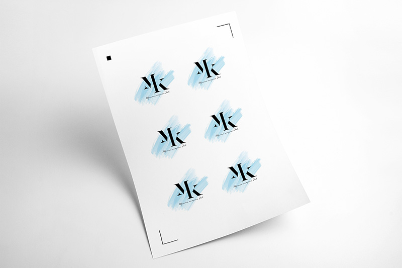 Печать наклеек